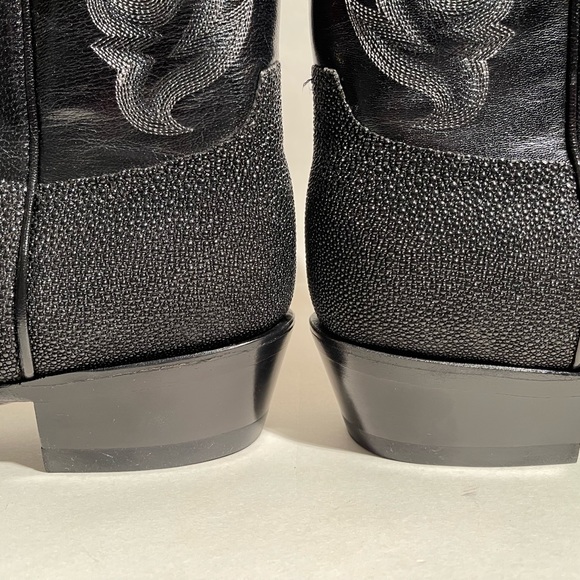 RARE! Stingray and goat leather boots by Rudy Lara size 11 EE. Handmade. NEW! - Picture 11 of 16
